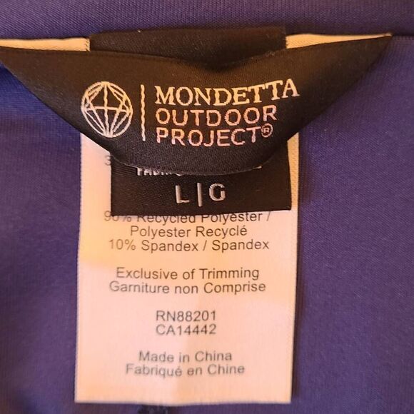 Mondetta Womens Outdoor Project Elastic Waist Stretchable Skort Blue Large - Picture 7 of 11